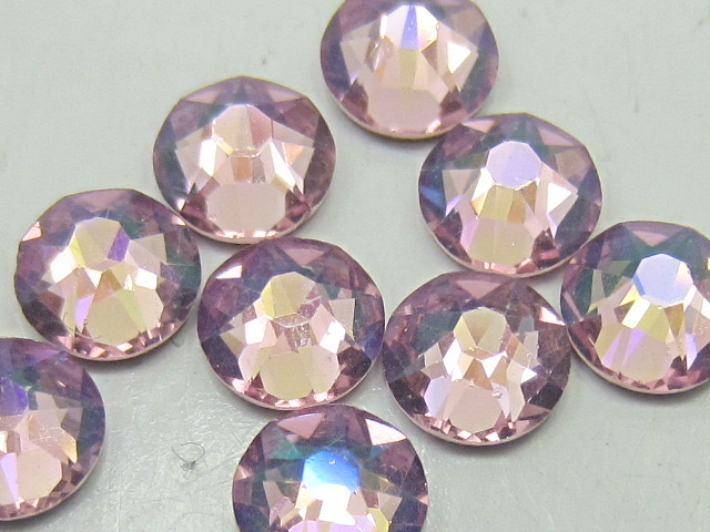 1 Gross 16ss LIGHT AMETHYST GLACIER BLUE FLATBACK European Rhinestones